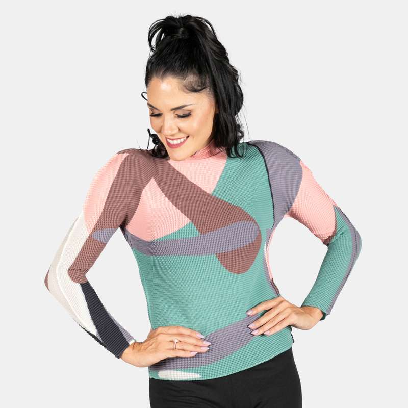 Ladies' Stretch Pleated Top
