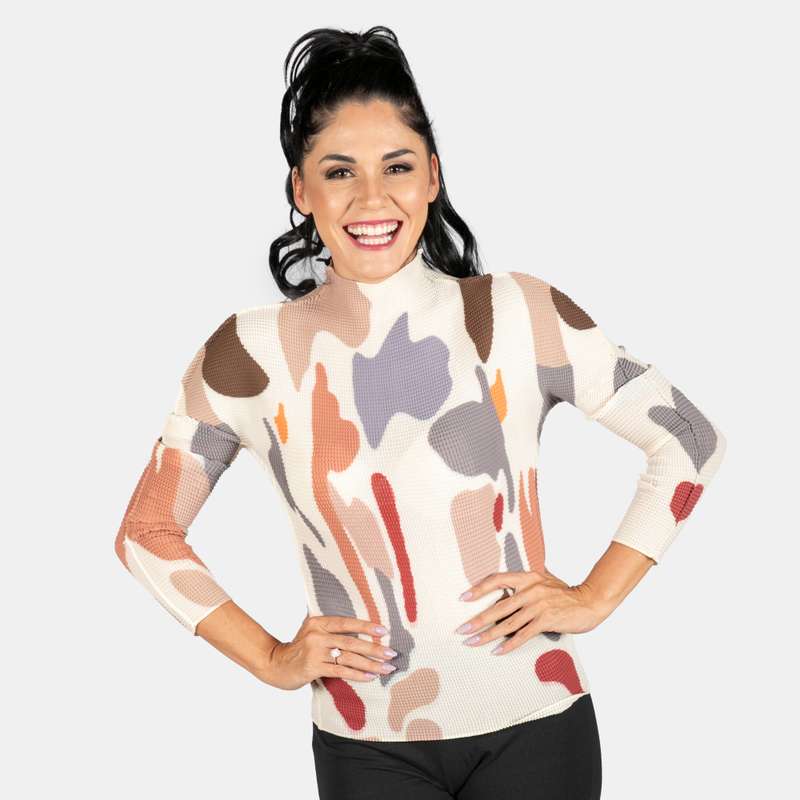 Ladies' Stretch Pleated Top
