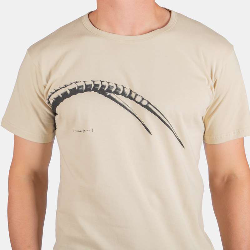 Men's Swartwitpens Horns Printed Across Chest Design T-Shirt