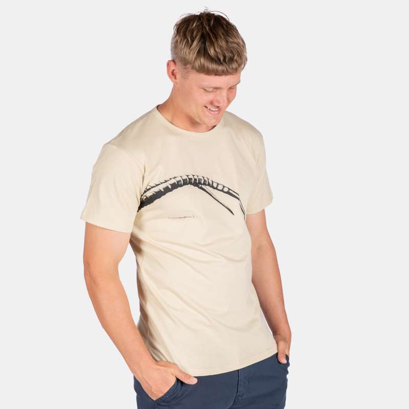 Men's Swartwitpens Horns Printed Across Chest Design T-Shirt