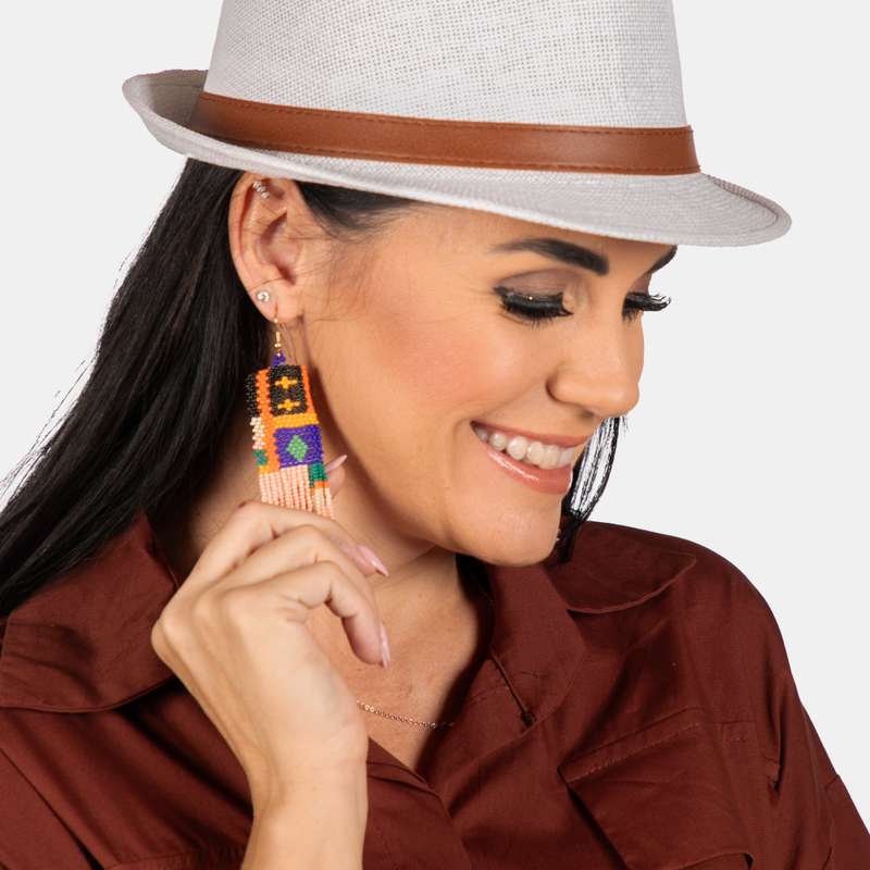 Anita Beaded Tassel Earrings
