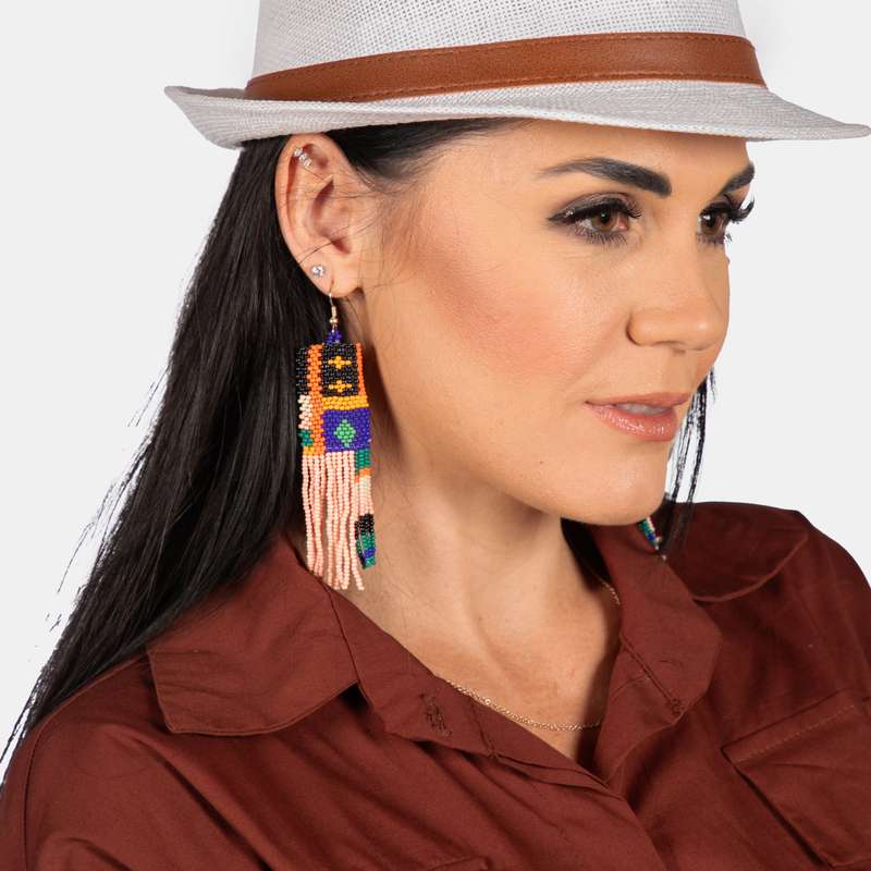 Anita Beaded Tassel Earrings