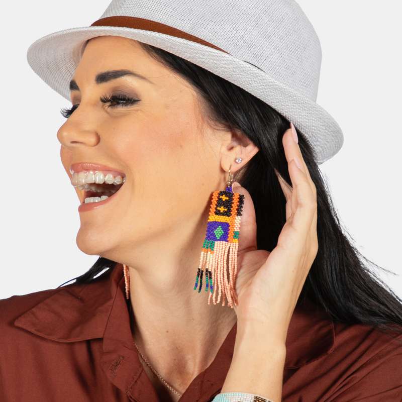 Anita Beaded Tassel Earrings