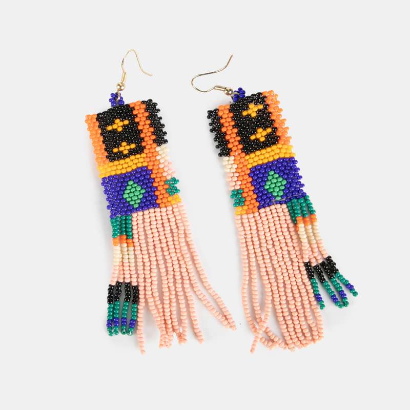 Anita Beaded Tassel Earrings