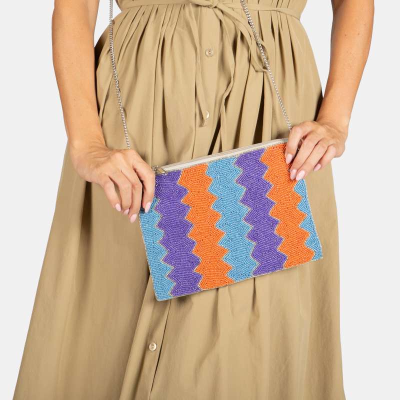 Anna Beaded Zipped Bag