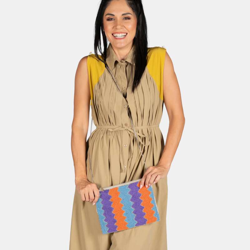 Anna Beaded Zipped Bag