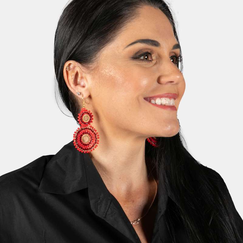 Audrey Double Drop Earrings