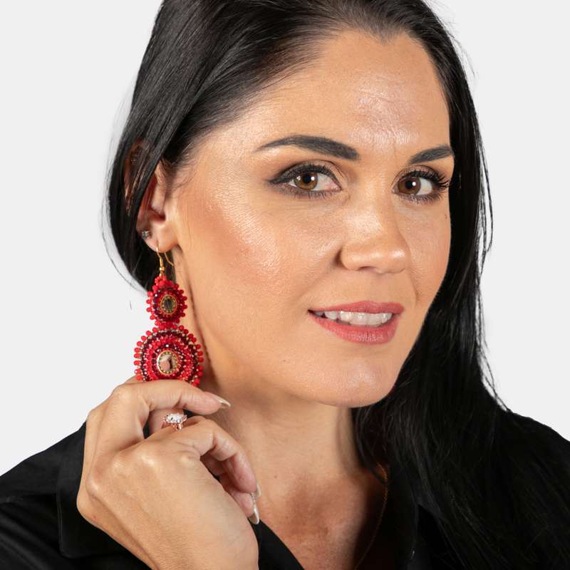 Audrey Double Drop Earrings