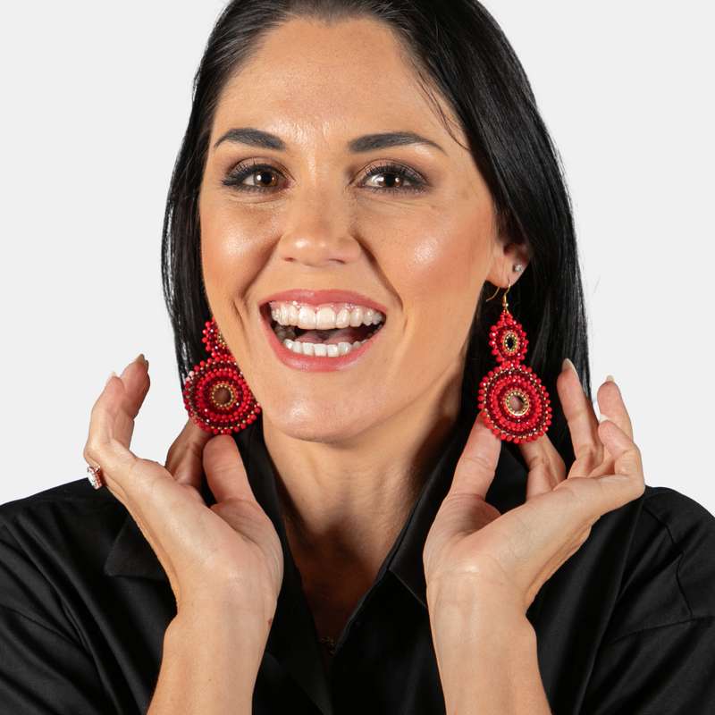 Audrey Double Drop Earrings