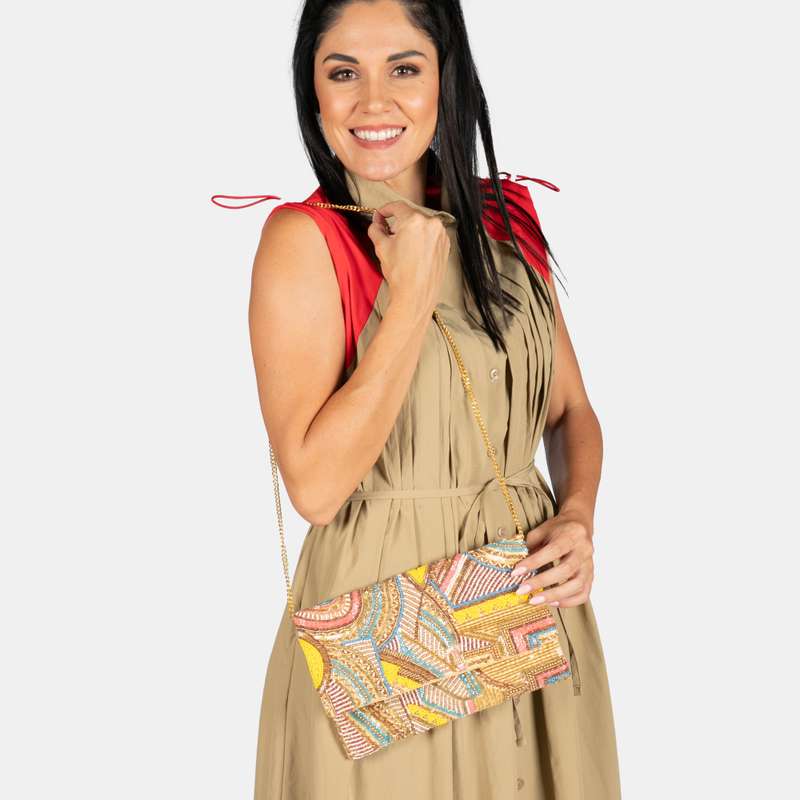 Ayanda Beaded Clutch Bag