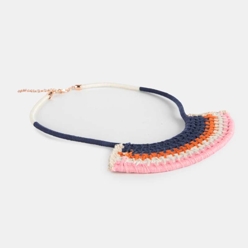 Delfina Aztec Woven Necklace