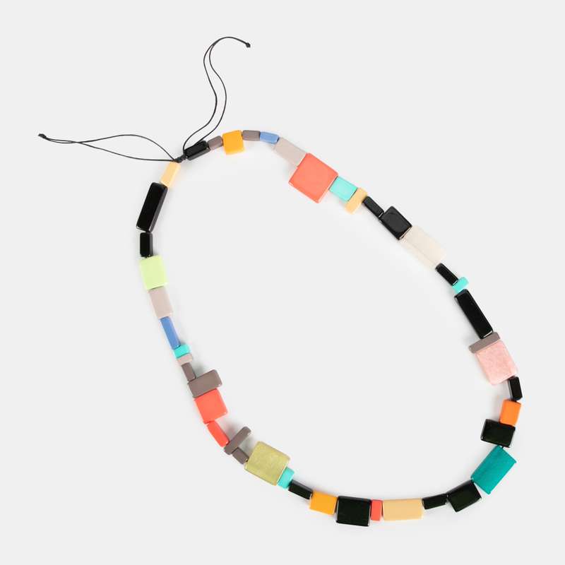 Maria Multicolour Resin Necklace