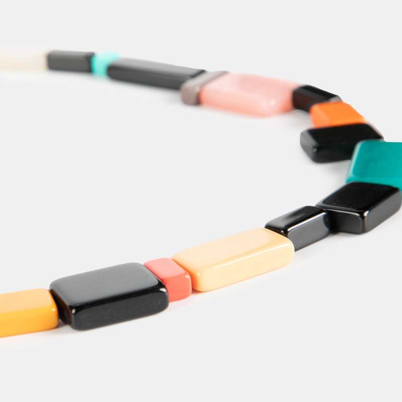 Maria Multicolour Resin Necklace