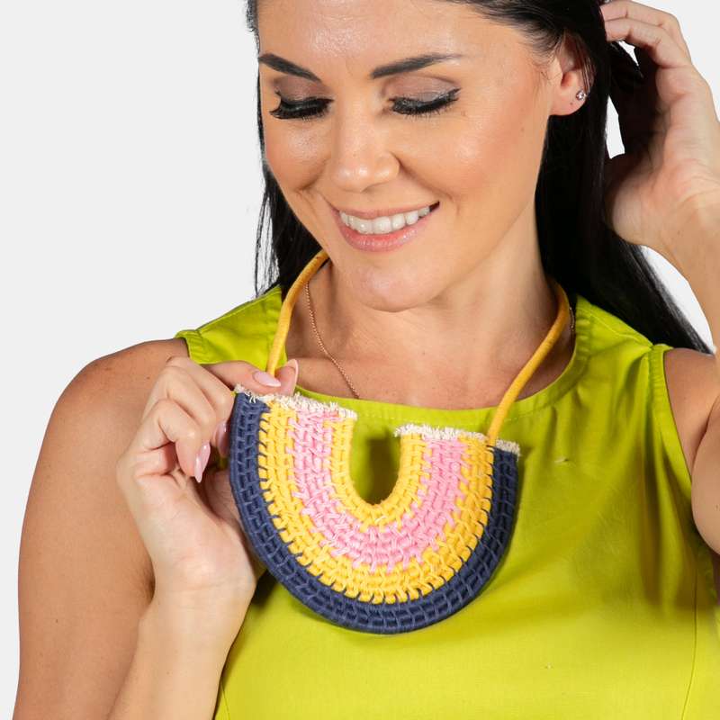 Nono Rainbow Woven Necklace