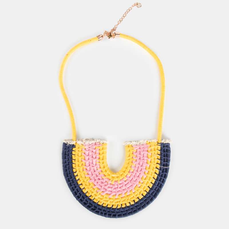 Nono Rainbow Woven Necklace