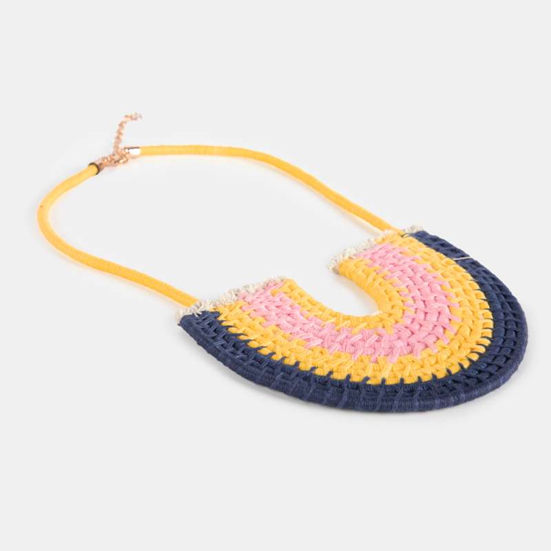 Nono Rainbow Woven Necklace