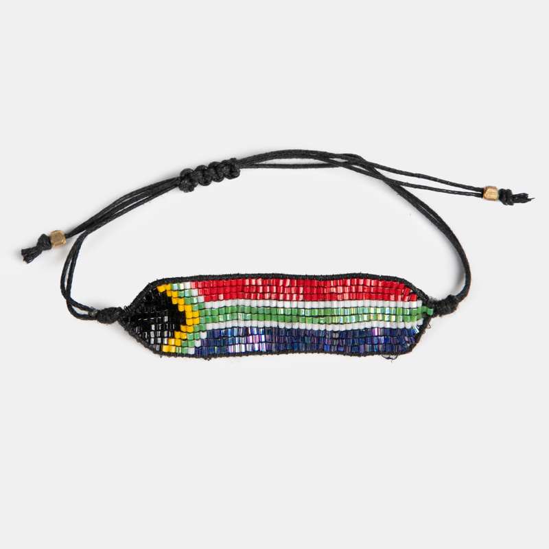SA Flag Beaded Bracelet