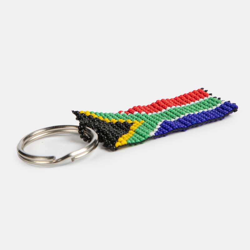SA Flag Beaded Keyring