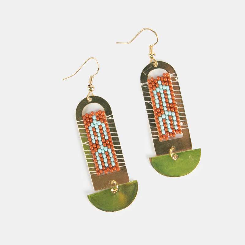 Salma Metal Dangle Earrings