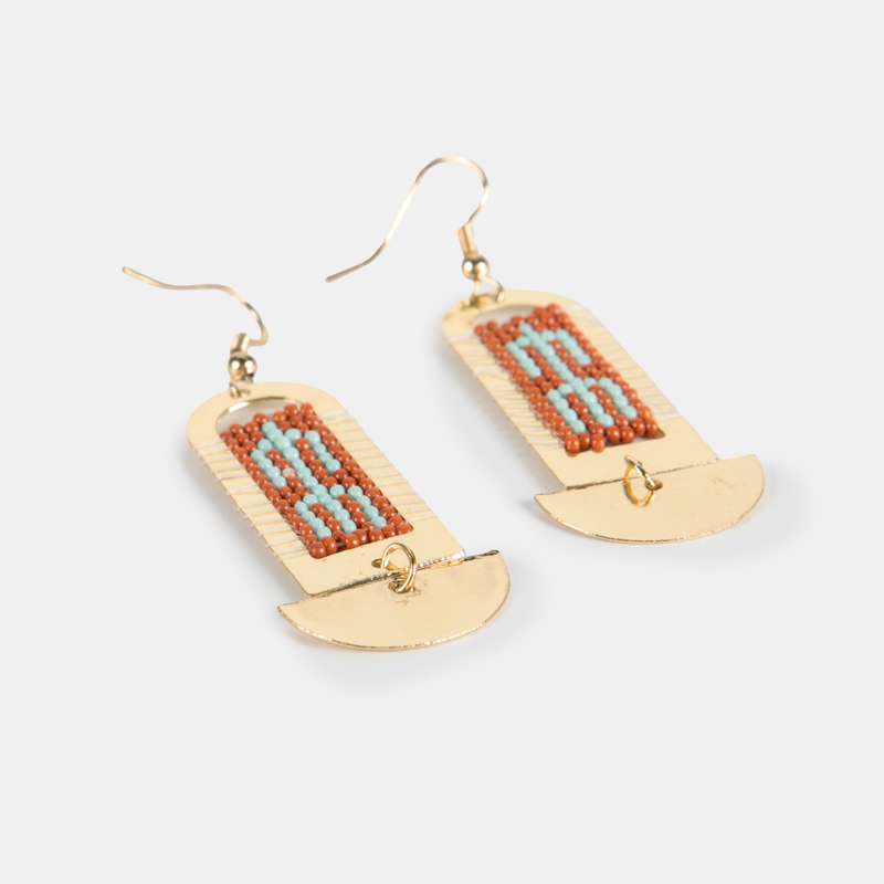 Salma Metal Dangle Earrings
