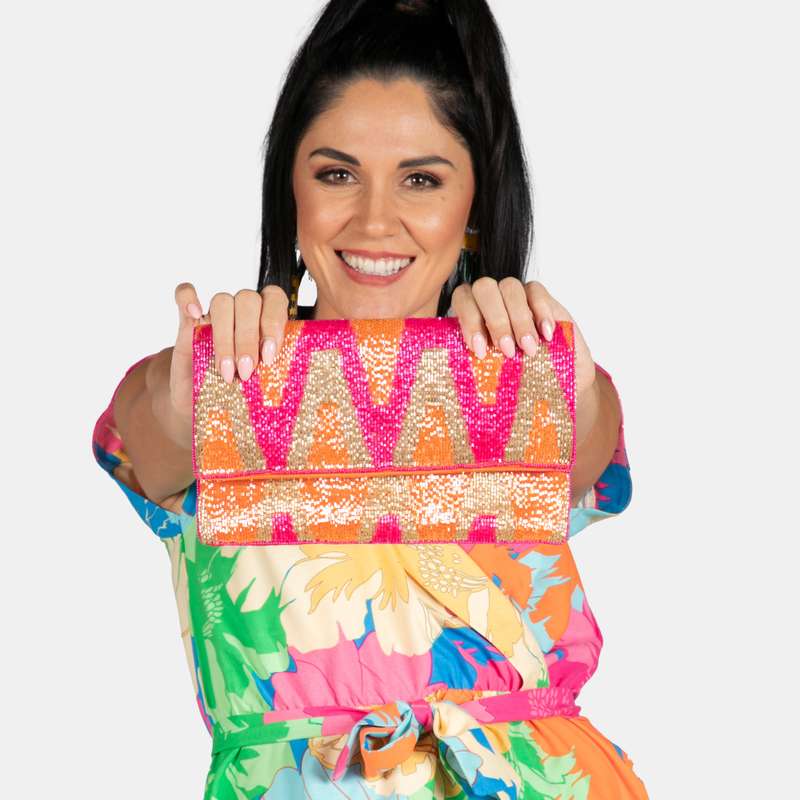 Tarryn Beaded Clutch Bag