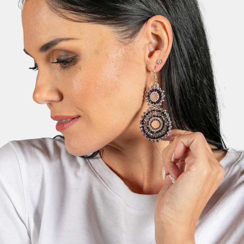 Audrey Double Drop Earrings