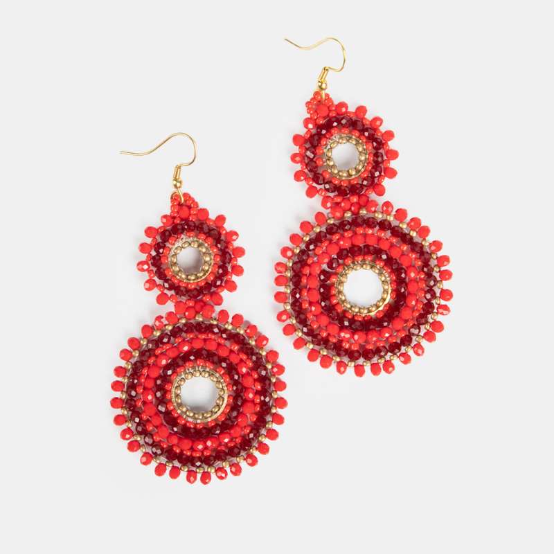 Audrey Double Drop Earrings