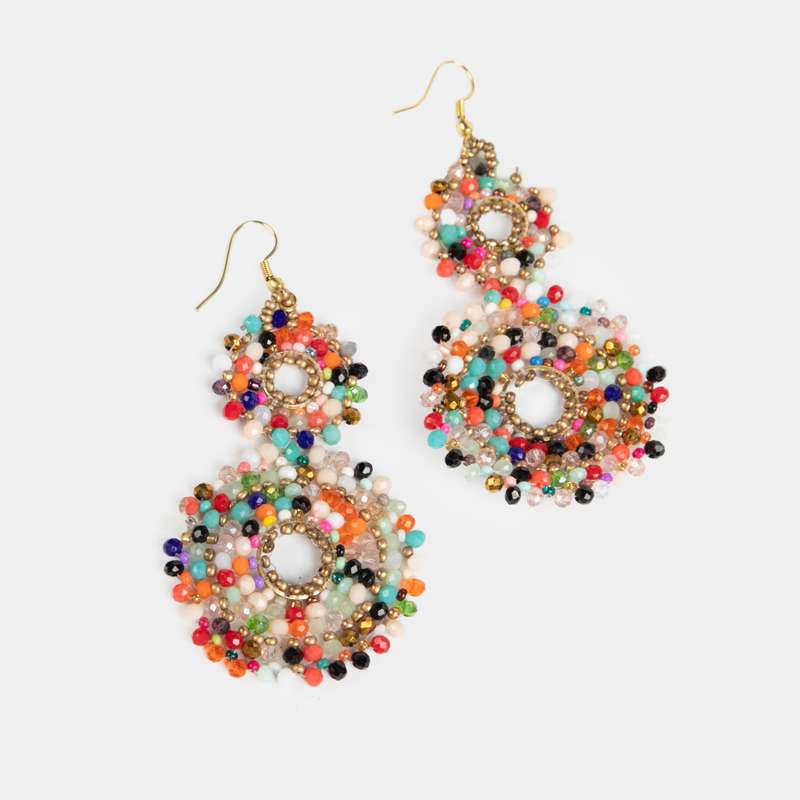 Audrey Double Drop Earrings