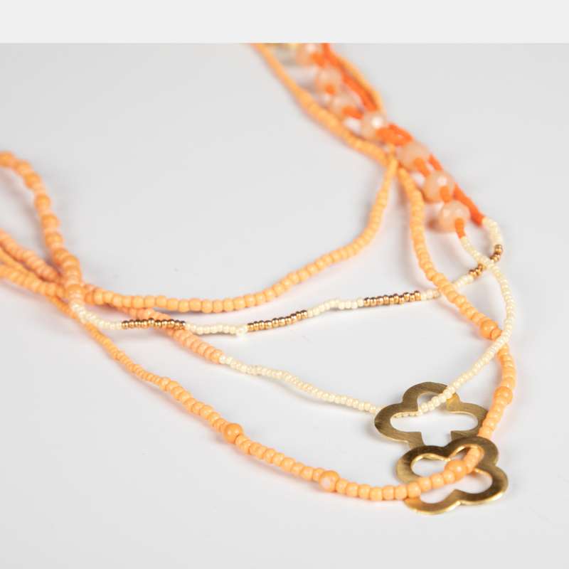 Ladies' Flower and Bead Necklace