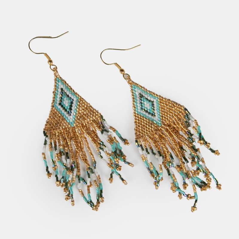 Ladies' Tribal Bead Earrings