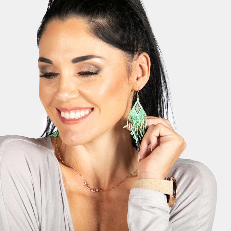 Ladies' Tribal Bead Earrings