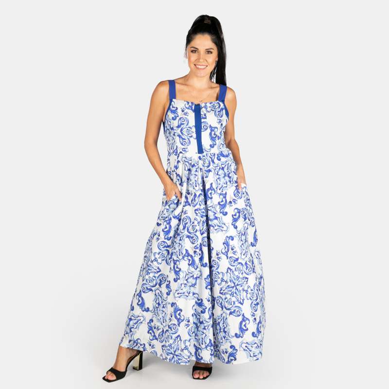 Women's Sleeveless Print Melrose Dress