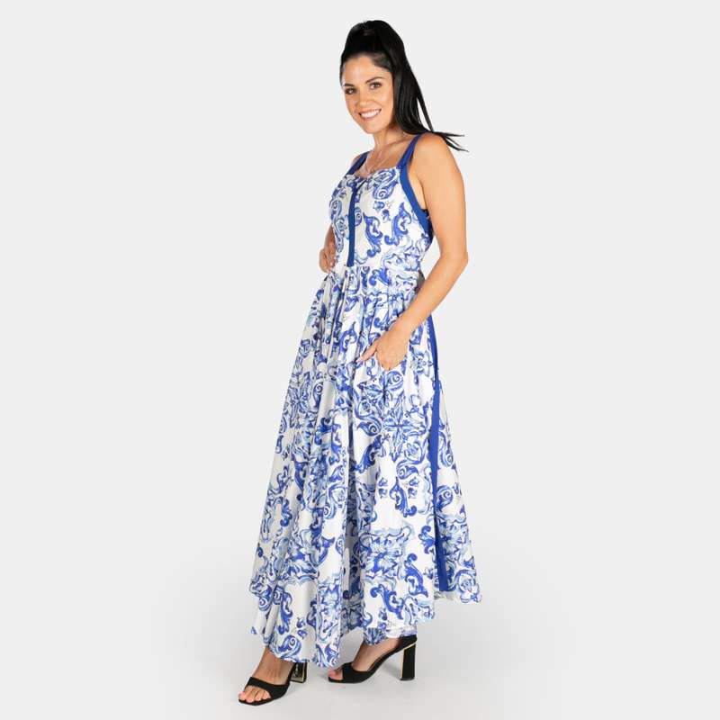Women's Sleeveless Print Melrose Dress