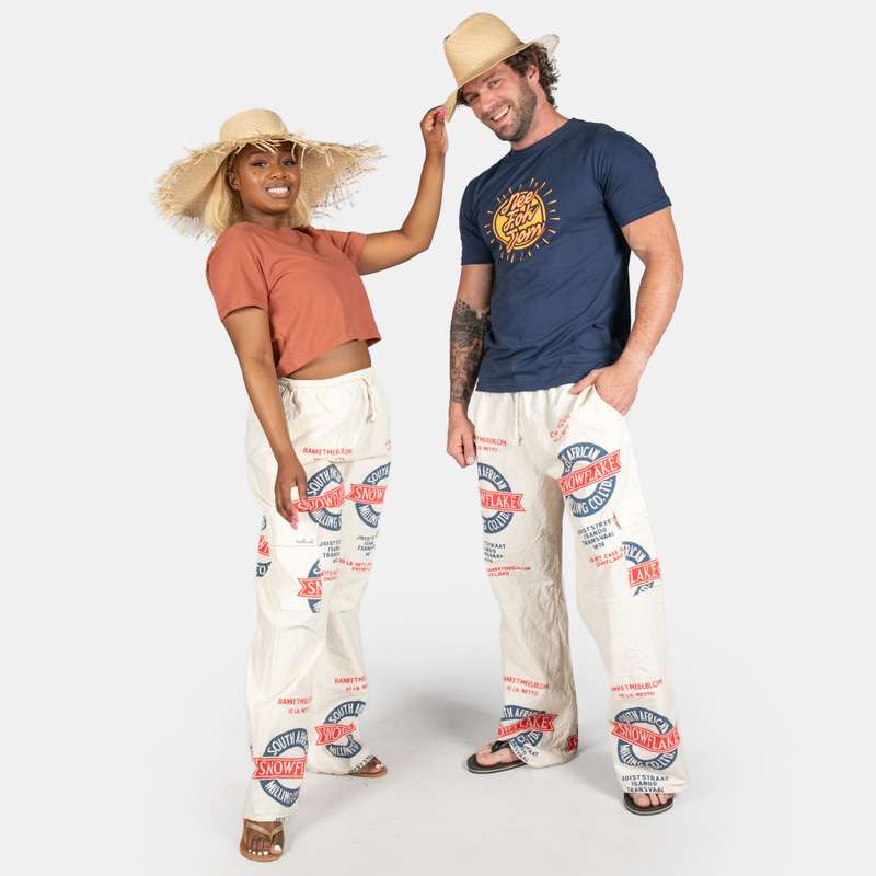 Uniquely South African Unisex Snowflake Bag Cargo Pants