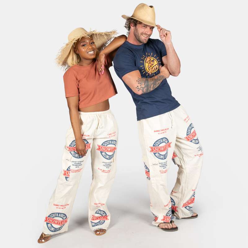 Uniquely South African Unisex Snowflake Bag Cargo Pants