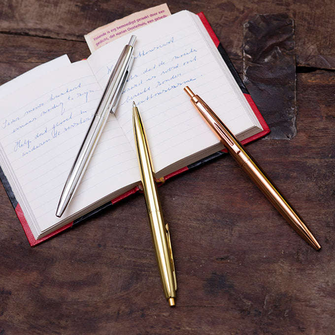 Three Metallic Retro Pens