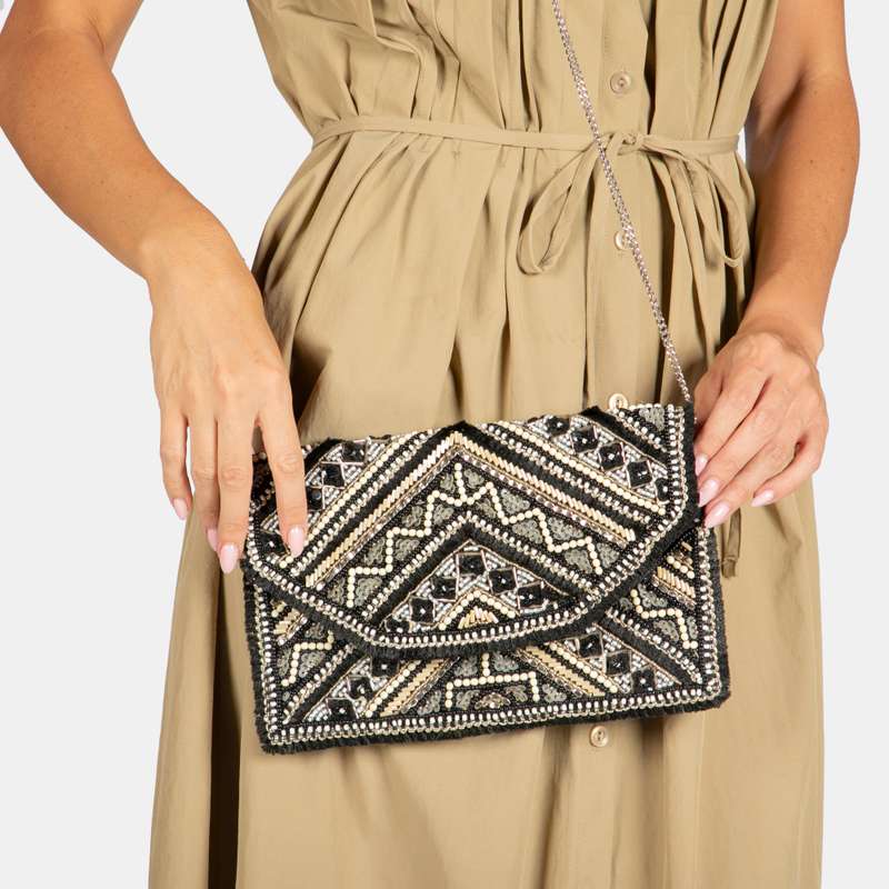 Christine Vintage Beaded Clutch Bag