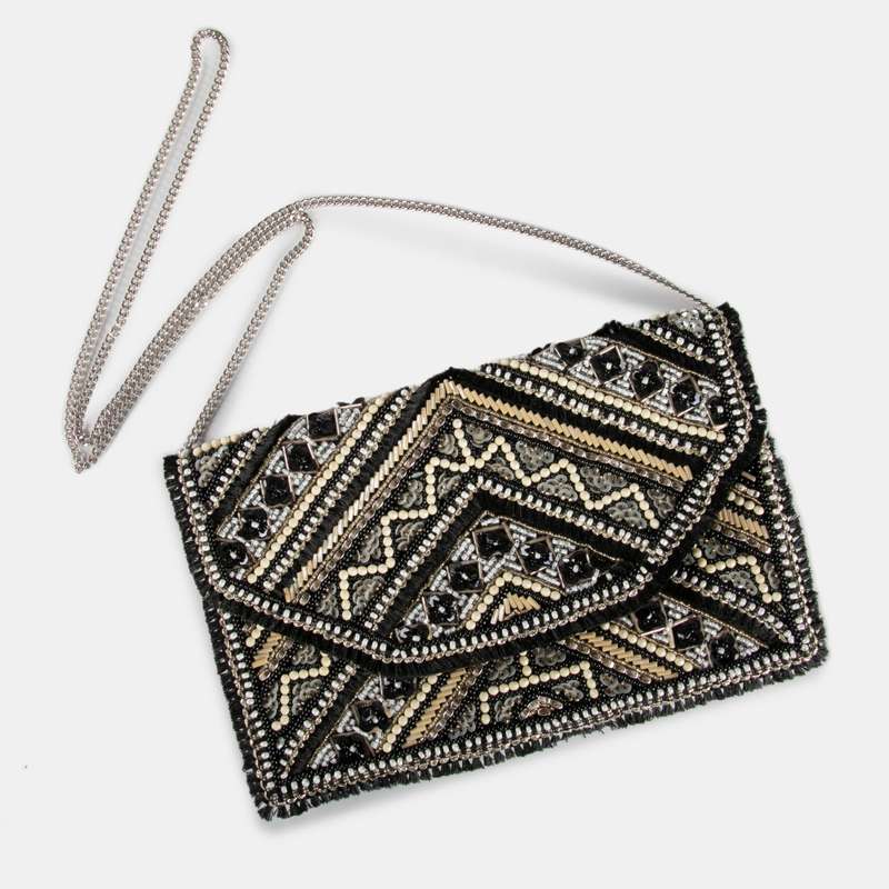 Christine Vintage Beaded Clutch Bag