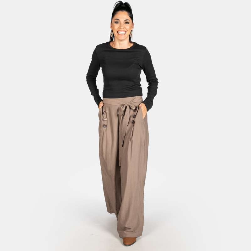 6 Button Pants