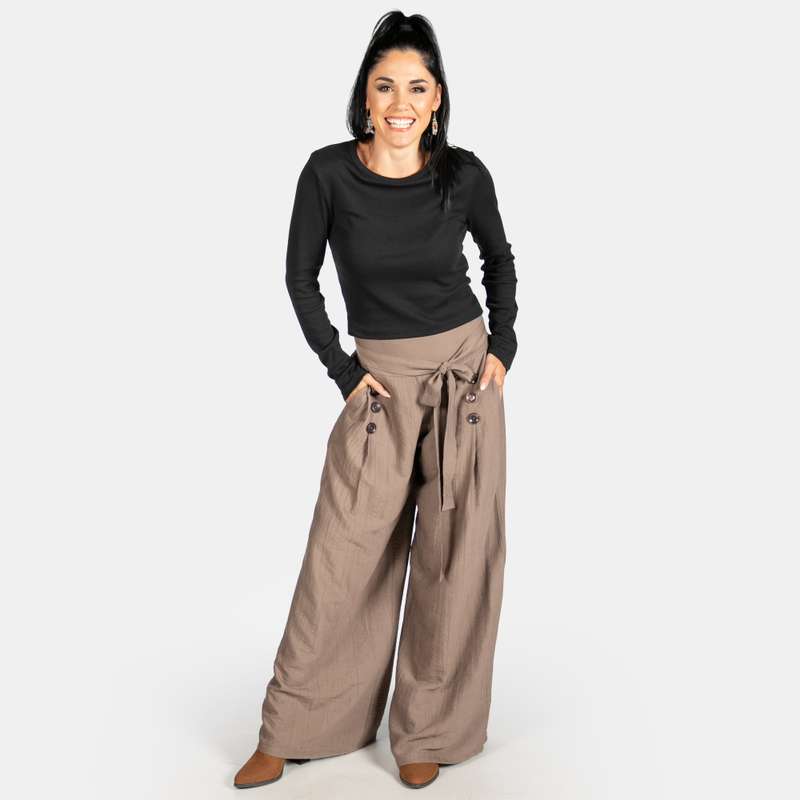 6 Button Pants