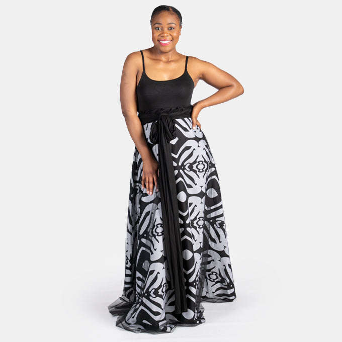 Women's Maxi Arty Dress can be tied in 8 Ways