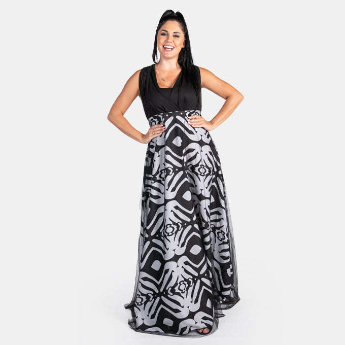 Women's Maxi Arty Dress can be tied in 8 Ways