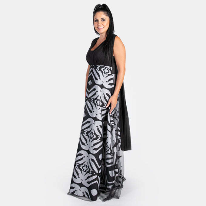 Women's Maxi Arty Dress can be tied in 8 Ways