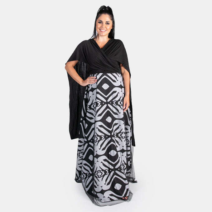 Women's Maxi Arty Dress can be tied in 8 Ways
