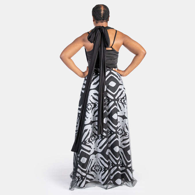 Women's Maxi Arty Dress can be tied in 8 Ways