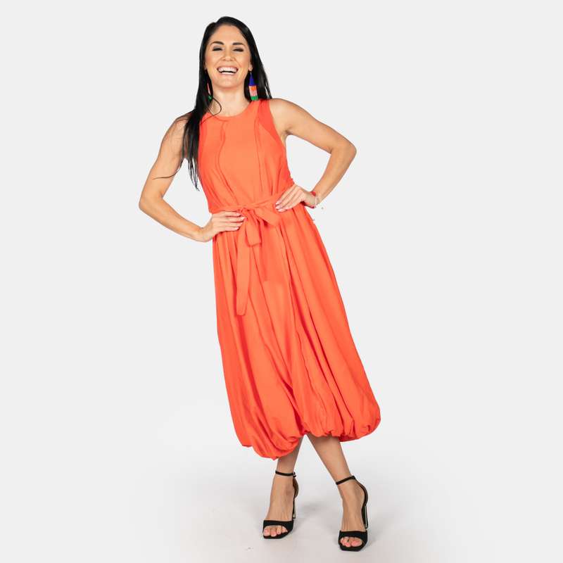 Women's Sleeveless Calabash Dress