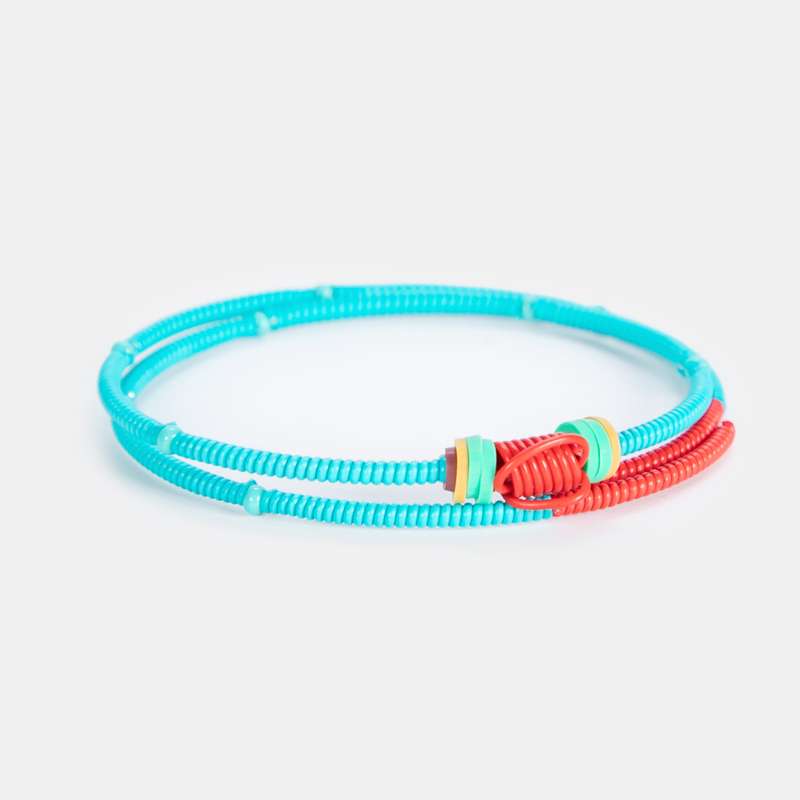Women's Double Snake Bracelet Twist Scoobie Wire Design