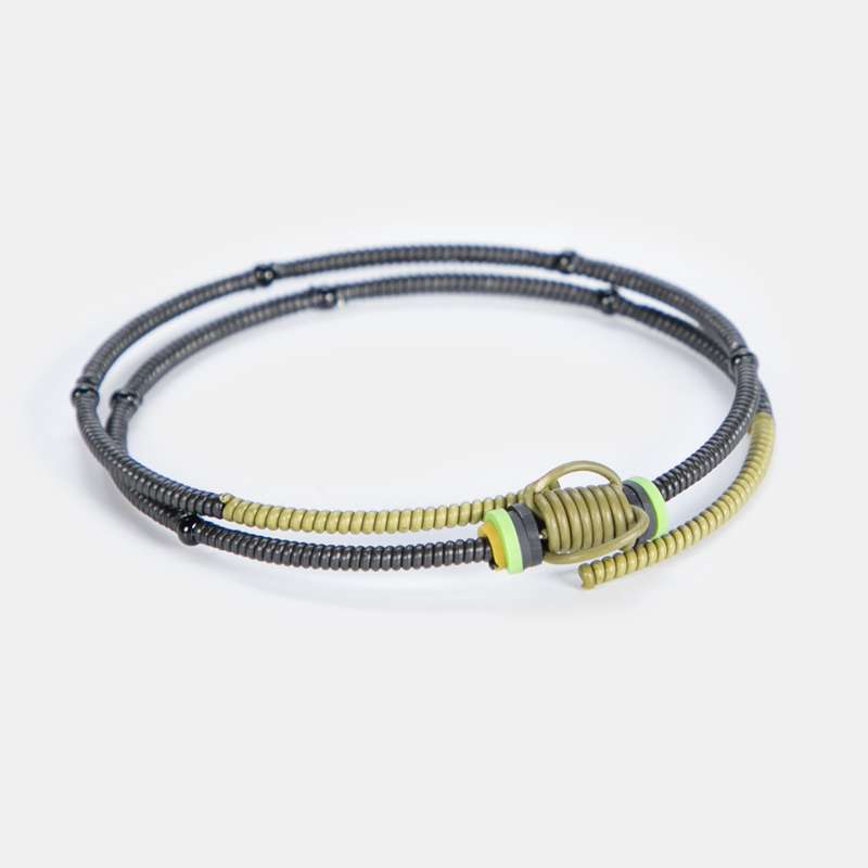 Women's Double Snake Bracelet Twist Scoobie Wire Design