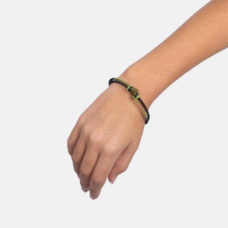 Women's Double Snake Bracelet Twist Scoobie Wire Design