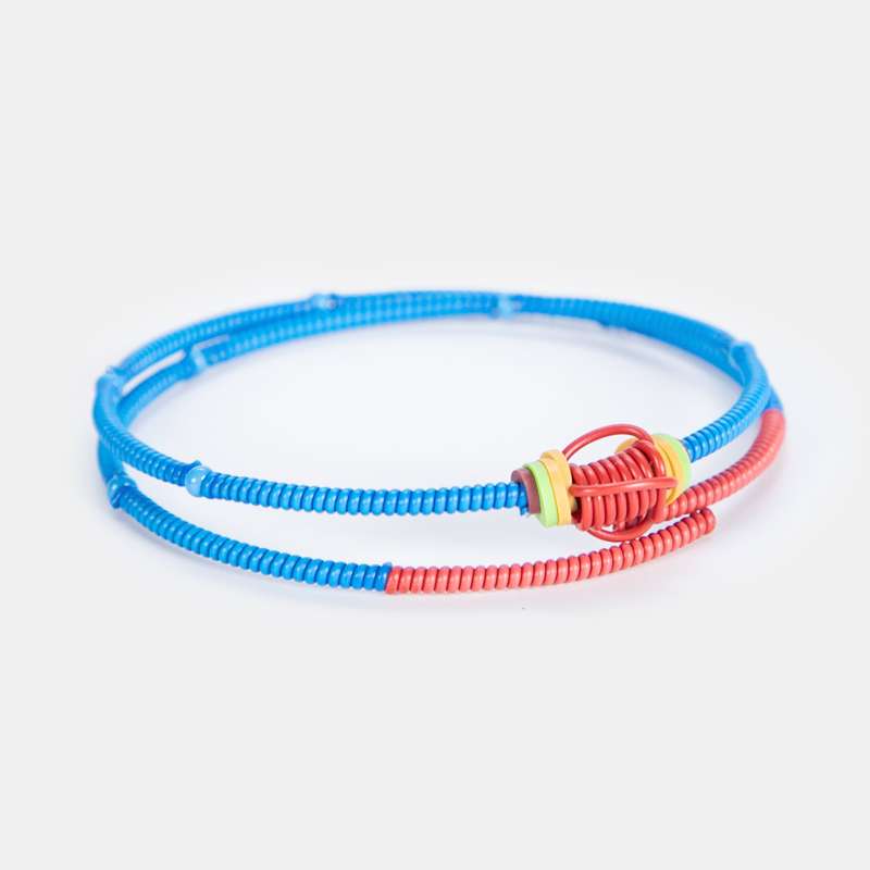 Women's Double Snake Bracelet Twist Scoobie Wire Design
